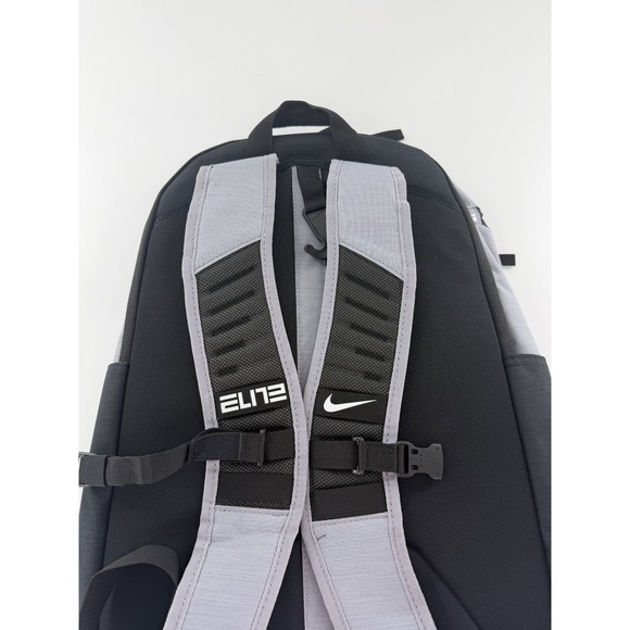 Nike Hoops Elite Pro Backpack Cement Grey White Black Travel School BA5554 012 - Picture 6 of 7